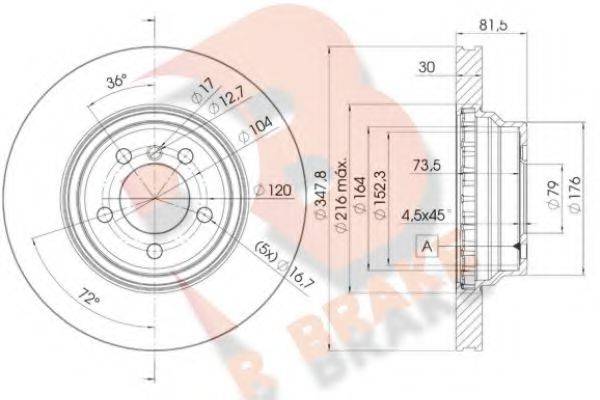 R BRAKE 78RBD20267