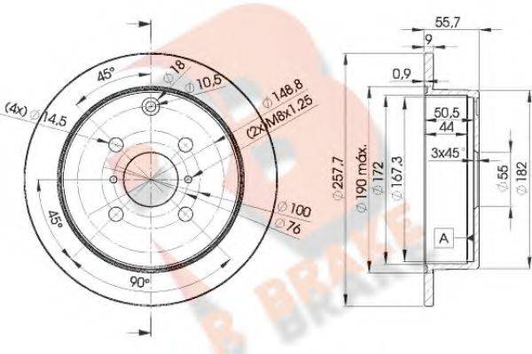 R BRAKE 78RBD22251