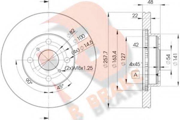 R BRAKE 78RBD22490