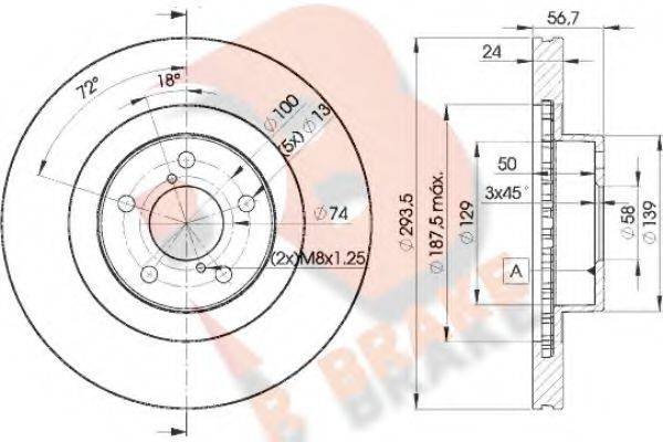 R BRAKE 78RBD22630