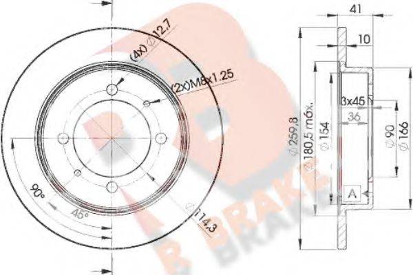 R BRAKE 78RBD22940