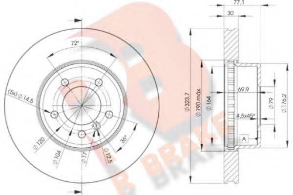 R BRAKE 78RBD23221