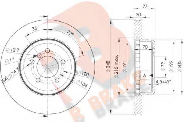 R BRAKE 78RBD23402