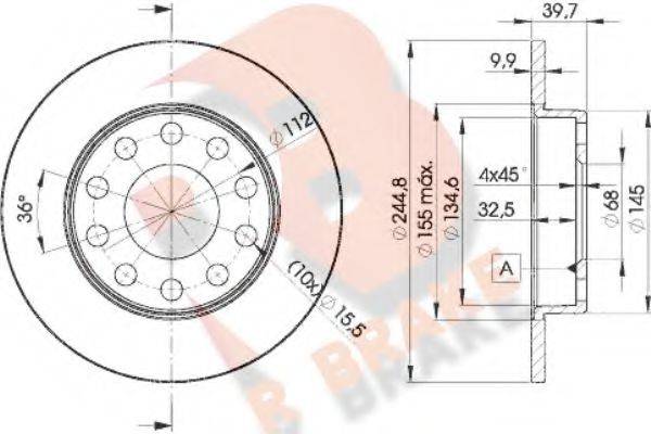 R BRAKE 78RBD23637