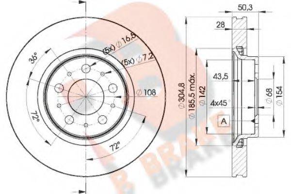 R BRAKE 78RBD24045