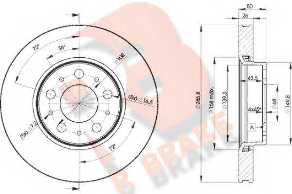 R BRAKE 78RBD24046