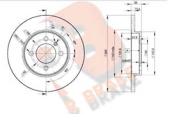 R BRAKE 78RBD24747