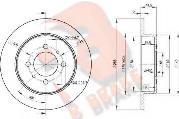 R BRAKE 78RBD25401