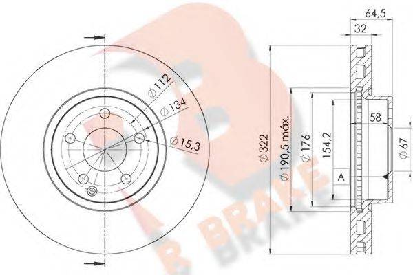 R BRAKE 78RBD25558