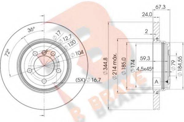 R BRAKE 78RBD26129