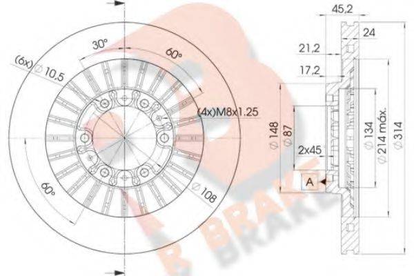 R BRAKE 78RBD27043