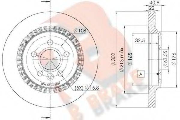 R BRAKE 78RBD27293