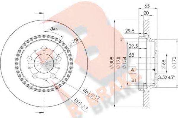 R BRAKE 78RBD17302