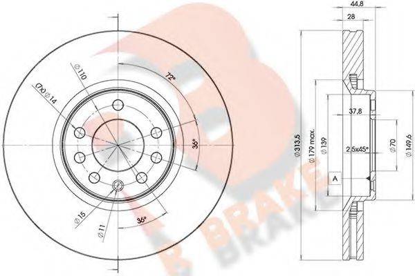 R BRAKE 78RBD29005