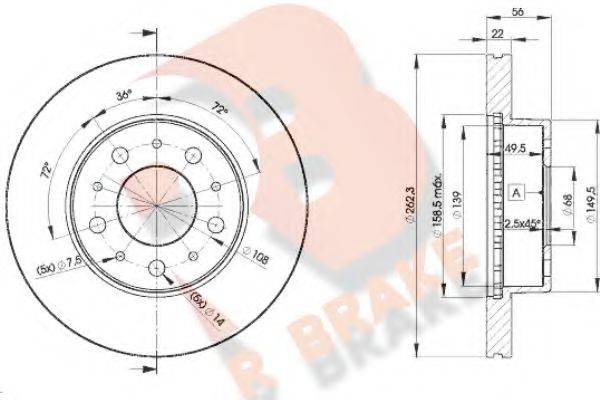 R BRAKE 78RBD29063