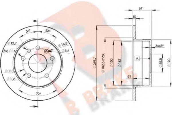 R BRAKE 78RBD29101