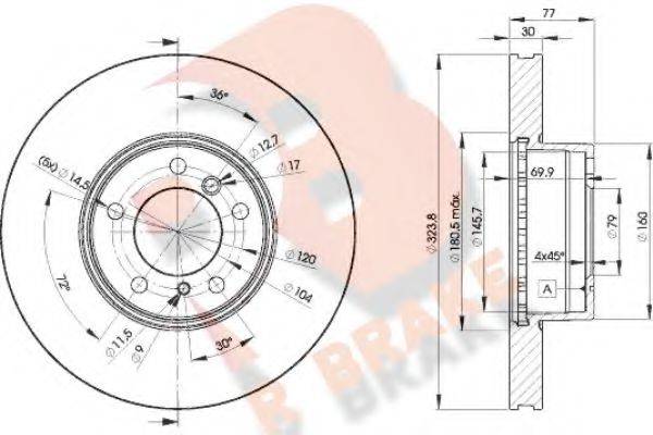 R BRAKE 78RBD29895