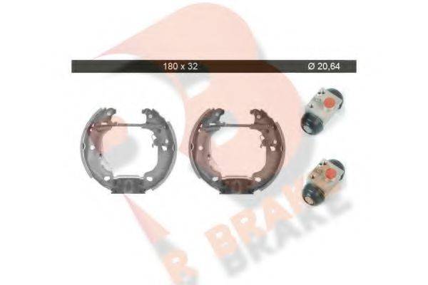 R BRAKE 79RBKT0013 Комплект гальмівних колодок