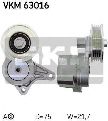 SKF VKM63016 Натяжний ролик, полікліновий ремінь