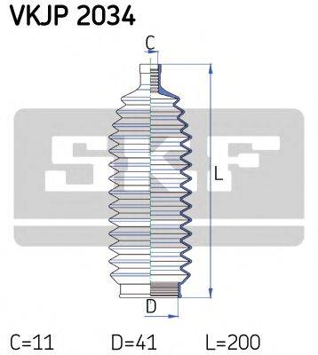 FORD 3345796 Комплект пильника, рульове керування