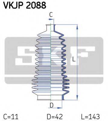 SKF VKJP2088 Комплект пильника, рульове керування