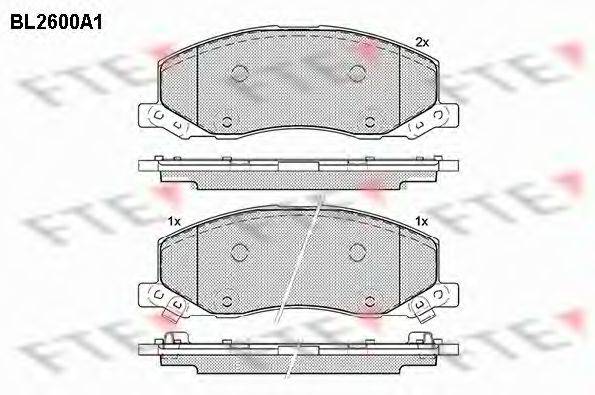 SAAB 16 05 202 Комплект гальмівних колодок, дискове гальмо