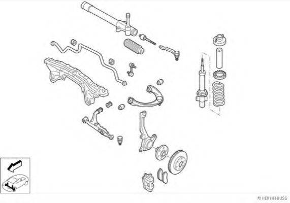 HERTH+BUSS JAKOPARTS N00836VA Рульове управління; Підвіска колеса