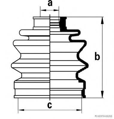 NIPPARTS J2860307 Комплект пильника, приводний вал