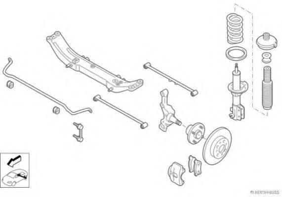 HERTH+BUSS JAKOPARTS N00211HA Рульове управління; Підвіска колеса