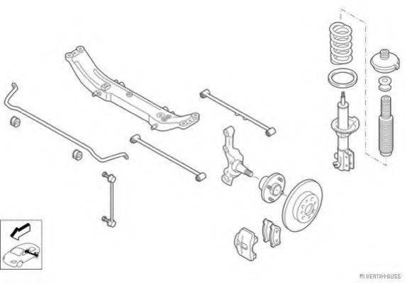 HERTH+BUSS JAKOPARTS N00281HA Рульове управління; Підвіска колеса