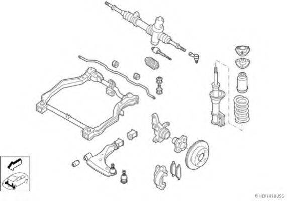 HERTH+BUSS JAKOPARTS N00319VA Рульове управління; Підвіска колеса