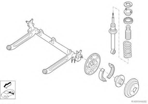 HERTH+BUSS JAKOPARTS N00387HA Рульове управління; Підвіска колеса