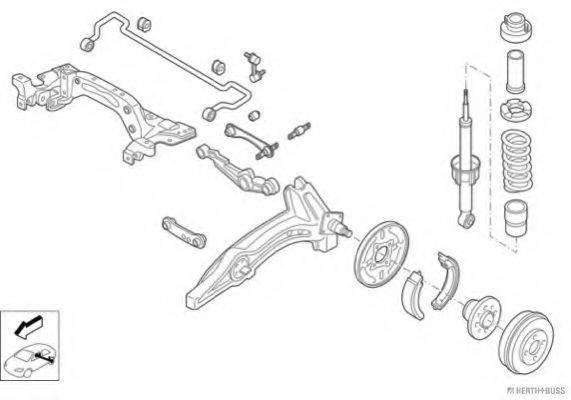HERTH+BUSS JAKOPARTS N00834HA Рульове управління; Підвіска колеса