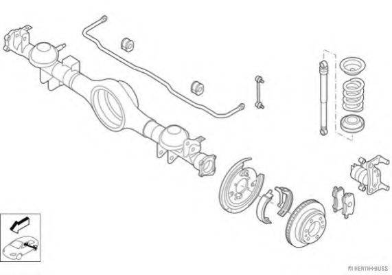 HERTH+BUSS JAKOPARTS N01815HA Рульове управління; Підвіска колеса