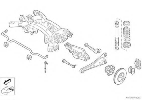 HERTH+BUSS JAKOPARTS N03467HA Рульове управління; Підвіска колеса