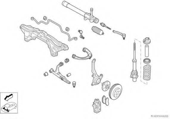 HERTH+BUSS JAKOPARTS N01085VA Рульове управління; Підвіска колеса