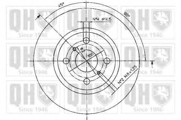 QUINTON HAZELL BDC5084 гальмівний диск