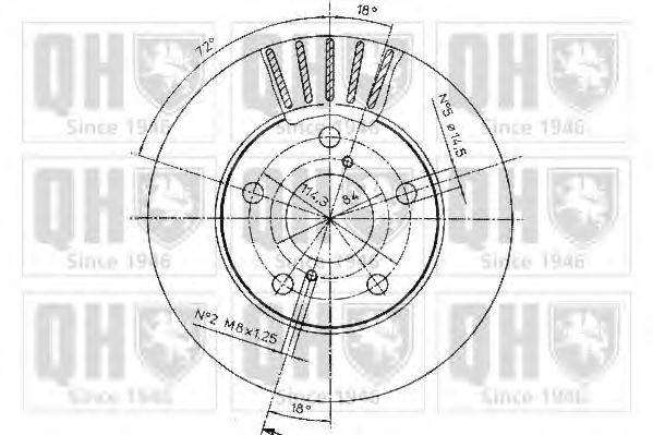 QUINTON HAZELL BDC5086 гальмівний диск