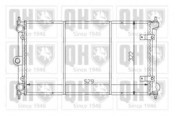 QUINTON HAZELL QER1408 Радіатор, охолодження двигуна