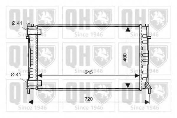 QUINTON HAZELL QER1910 Радіатор, охолодження двигуна