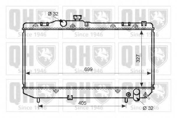 QUINTON HAZELL QER2509 Радіатор, охолодження двигуна