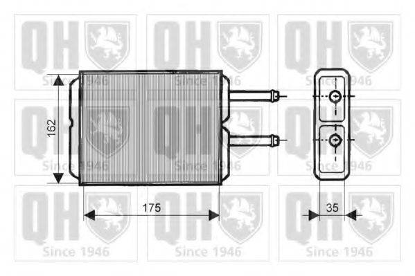 QUINTON HAZELL QHR2081 Теплообмінник, опалення салону