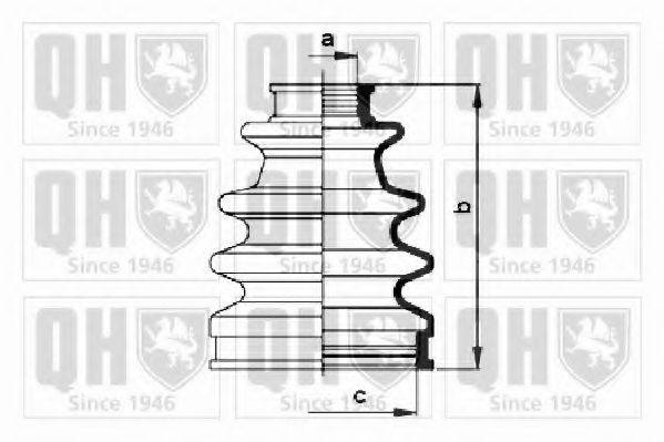 TOYOTA 04437 17040 Комплект пильника, приводний вал