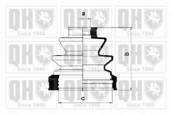 TOYOTA 04438-28011 Комплект пильника, приводний вал