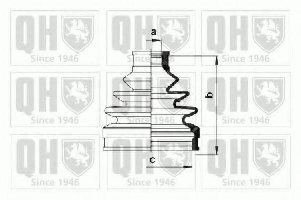 QUINTON HAZELL QJB922 Комплект пильника, приводний вал