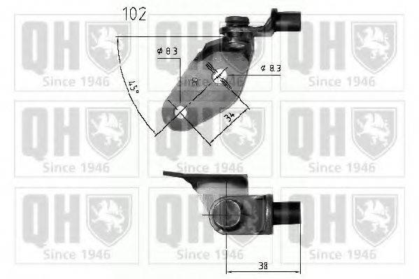 QUINTON HAZELL QTS840235 Газова пружина, кришка багажника