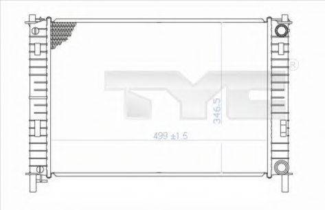 TYC 7100029 Радіатор, охолодження двигуна