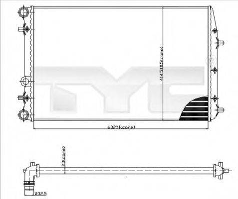 VW/SEAT 6Q0121253M Радіатор, охолодження двигуна