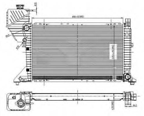 TYC 7210010 Радіатор, охолодження двигуна