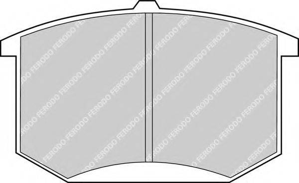FERODO FDB141 Комплект гальмівних колодок, дискове гальмо